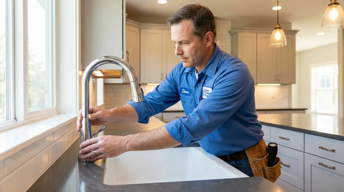 Kitchen faucet installation by Johns Plumbing LLC in Ridgewood